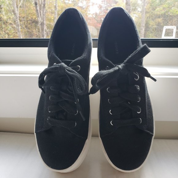 Forever 21 Canvas Platform Sneakers Size 6 - Picture 2 of 7